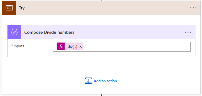 Compose to divide the two numbers